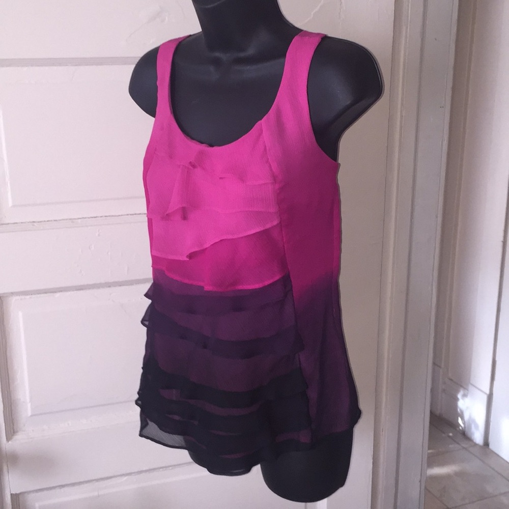 Sexy ruffled hombre top